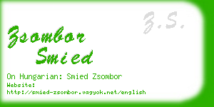 zsombor smied business card